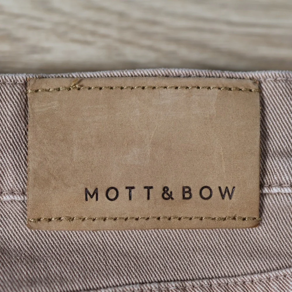 Mott & Bow Jeans Mens 35x33 Brown Slim Mercer Cotton Stretch Denim Preppy